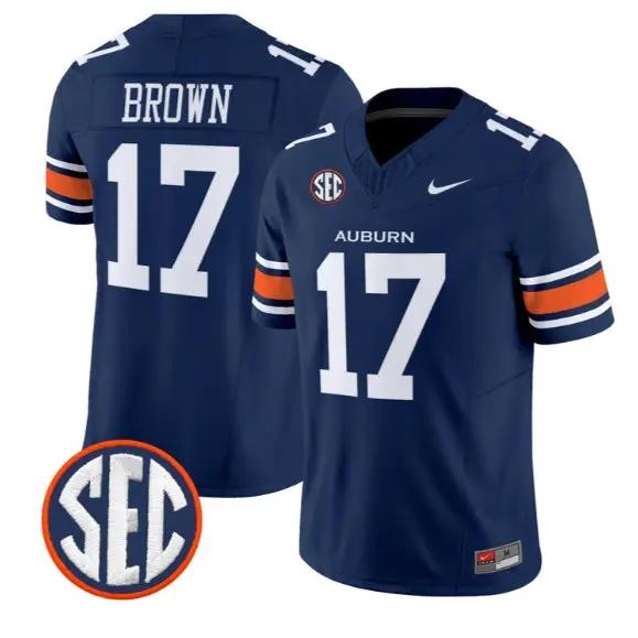 Byrum Brown #17 Auburn Tigers Jersey 2026 Vapor Limited All Stitched by My Store NCAA Football Jerseys