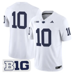 Caleb Bacon Jersey #10 Penn State 2026 No Name on Back Limited Stitched by My Store NCAA Football Jerseys