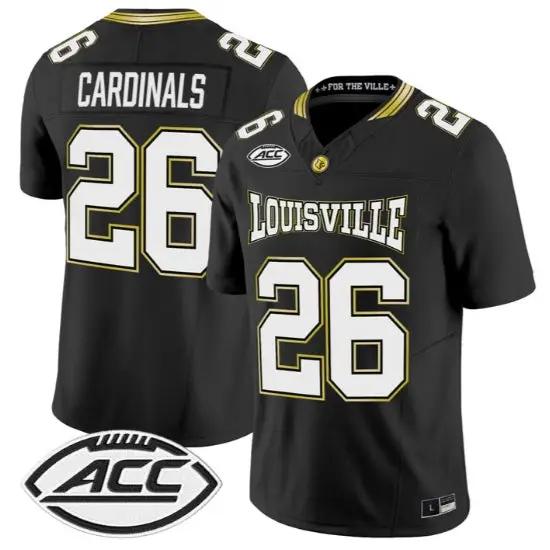 Cardinals Jersey #26 Louisville Cardinals 2026 For The Ville Vapor All Stitched by My Store NCAA Football Jerseys