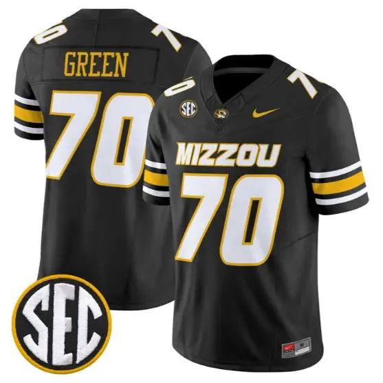 Cayden Green #70 Missouri Tigers Jersey 2026 Vapor Limited Stitched by My Store NCAA Football Jerseys