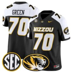 Cayden Green #70 Missouri Tigers Jersey 2026 Vapor Limited Stitched by My Store NCAA Football Jerseys