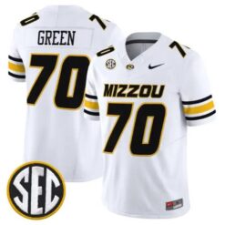 Cayden Green #70 Missouri Tigers Jersey 2026 Vapor Limited Stitched by My Store NCAA Football Jerseys