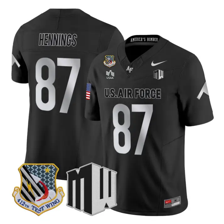 Chad Hennings Jersey #87 Air Force Falcons 2026 Vapor Limited All Stitched by My Store NCAA Football Jerseys