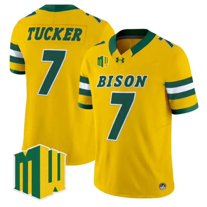 Chance Tucker Jersey #7 North Dakota State Bison 2026 Vapor Stitched by My Store NCAA Football Jerseys