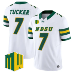 Chance Tucker Jersey #7 North Dakota State Bison 2026 Vapor Stitched by My Store NCAA Football Jerseys