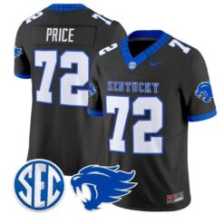 Coleton Price #72 Kentucky Wildcats Jersey 2026 Limited All Stitched by My Store NCAA Football Jerseys