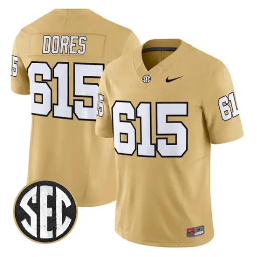 Commodores Jersey #615 Vanderbilt Commodores 2026 Vapor V2 - Stitched by My Store NCAA Football Jerseys