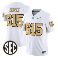 Commodores Jersey #615 Vanderbilt Commodores 2026 Vapor V2 - Stitched by My Store NCAA Football Jerseys
