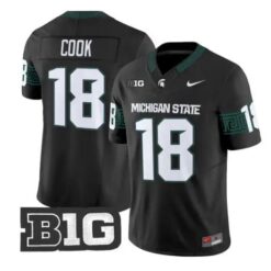 Connor Cook Jersey #18 Michigan State Spartans 2026 Limited Stitched by My Store NCAA Football Jerseys