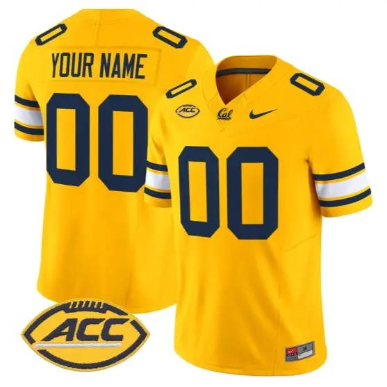 Custom Golden Bears Jersey Name, Number 2026 Vapor Limited All Stitched by My Store NCAA Football Jerseys