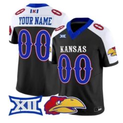 Custom Kansas Jayhawks Jersey Name, Number 2026 Limited All Stitched by My Store NCAA Football Jerseys