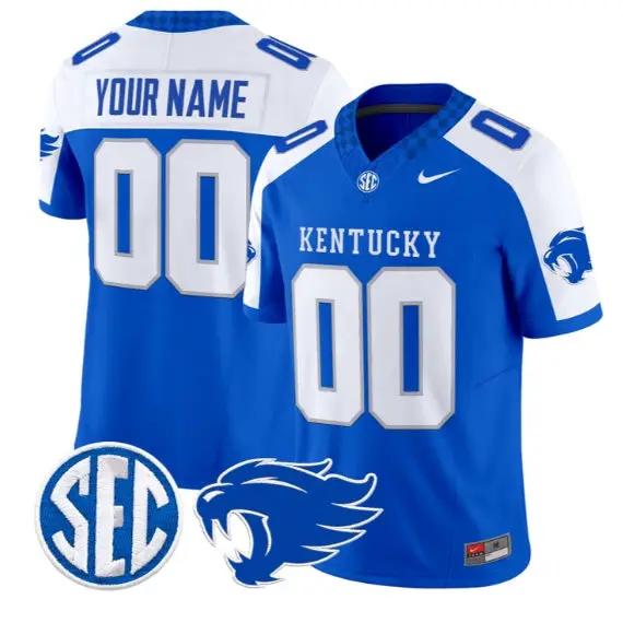Custom Kentucky Wildcats Jersey Name, Number 2026 Limited Stitched by My Store NCAA Football Jerseys