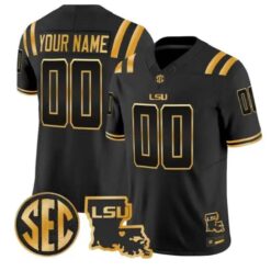 Custom LSU Tigers Jersey Name, Number 2026 Vapor Limited Stitched by My Store NCAA Football Jerseys