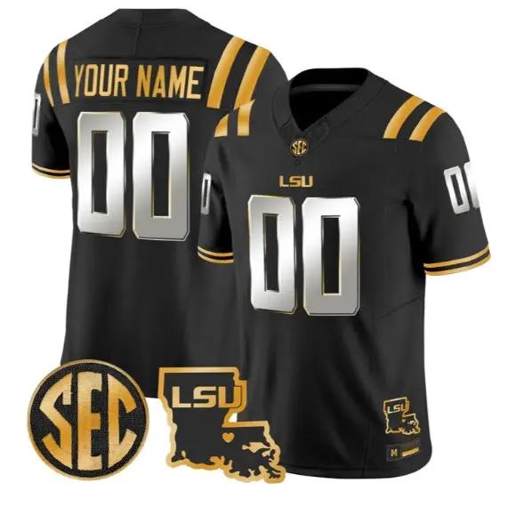 Custom LSU Tigers Jersey Name, Number 2026 Vapor Limited Stitched by My Store NCAA Football Jerseys