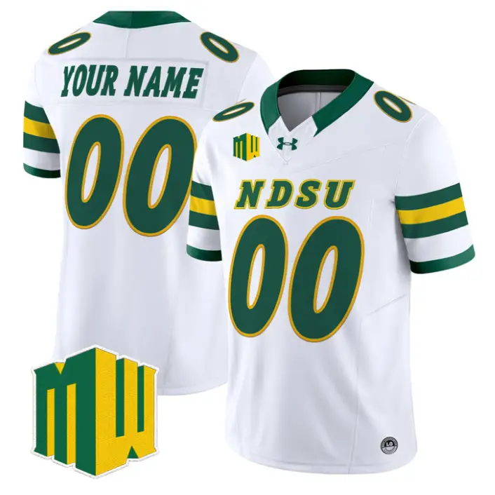 Custom North Dakota State Bison Jersey 2026 Vapor Limited Stitched by My Store NCAA Football Jerseys