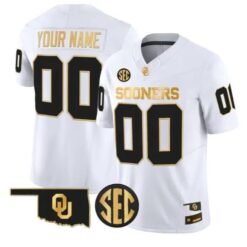 Custom Oklahoma Sooners Jersey Name, Number 2026 Limited Stitched by My Store NCAA Football Jerseys