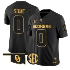 David Stone #0 Oklahoma Sooners Jersey 2026 Vapor Limited Stitched by My Store NCAA Football Jerseys