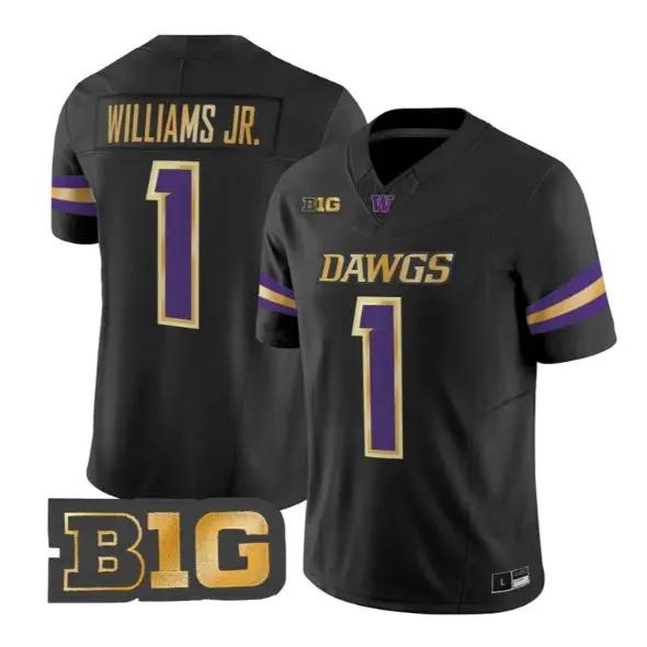 Demond Williams Jr. #1 Washington Huskies Jersey 2026 Unleash the Dawgs Stitched by My Store NCAA Football Jerseys
