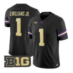 Demond Williams Jr. #1 Washington Huskies Jersey 2026 All Stitched by My Store NCAA Football Jerseys