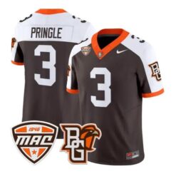 Dorian Pringle #3 Bowling Green Falcons Jersey 2026 Limited Stitched by My Store NCAA Football Jerseys