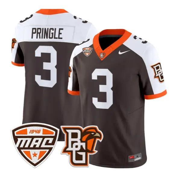 Dorian Pringle #3 Bowling Green Falcons Jersey 2026 Limited Stitched by My Store NCAA Football Jerseys