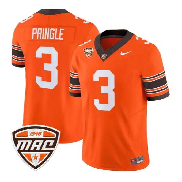 Dorian Pringle #3 Bowling Green Falcons Jersey 2026 Limited Stitched by My Store NCAA Football Jerseys