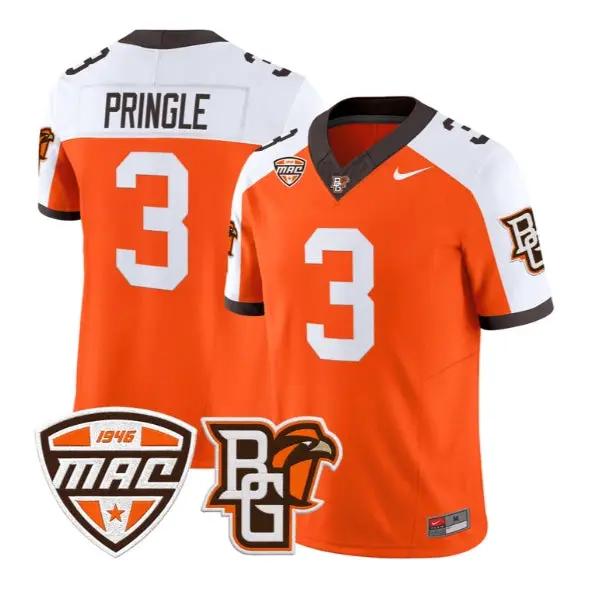 Dorian Pringle #3 Bowling Green Falcons Jersey 2026 Limited Stitched by My Store NCAA Football Jerseys