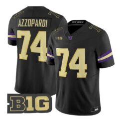 Drew Azzopardi #74 Washington Huskies Jersey 2026 Limited Stitched by My Store NCAA Football Jerseys