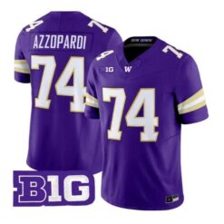 Drew Azzopardi #74 Washington Huskies Jersey 2026 Limited Stitched by My Store NCAA Football Jerseys