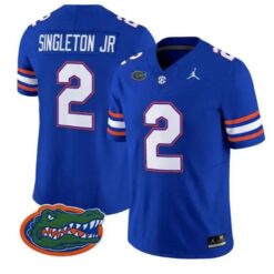 Eric Singleton Jr #2 Florida Gators Jersey 2026 Limited Stitched by My Store NCAA Football Jerseys