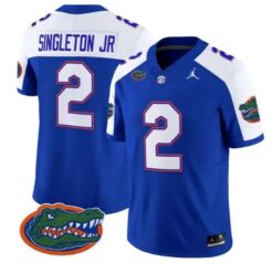 Eric Singleton Jr #2 Florida Gators Jersey 2026 Limited Stitched by My Store NCAA Football Jerseys