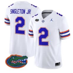 Eric Singleton Jr #2 Florida Gators Jersey 2026 Limited Stitched by My Store NCAA Football Jerseys