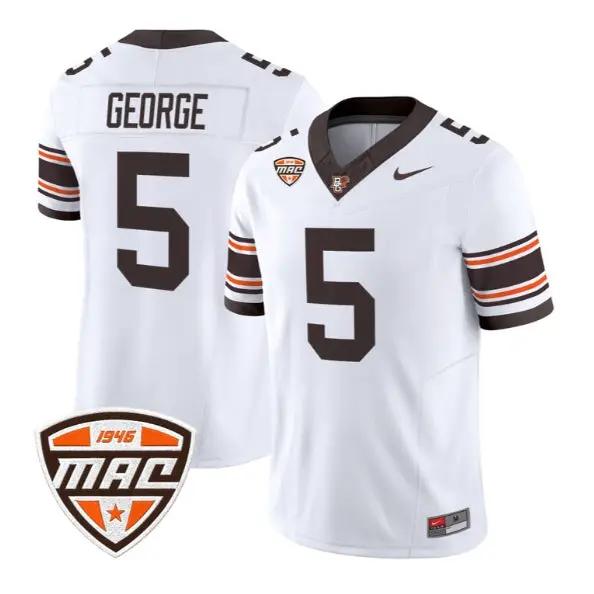 Eriq George #5 Bowling Green Falcons Jersey 2026 Limited Stitched by My Store NCAA Football Jerseys