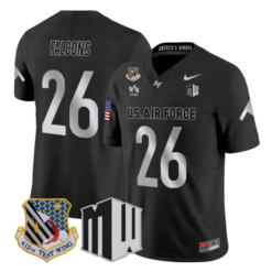Falcons Jersey #26 Air Force Falcons 2026 Vapor Limited All Stitched by My Store NCAA Football Jerseys