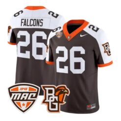 Falcons #26 Bowling Green Falcons Jersey 2026 Limited All Stitched by My Store NCAA Football Jerseys