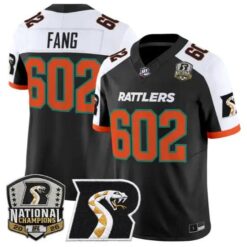 Fang Jersey #602 Arizona Rattlers 2026 National Patch All Stitched by My Store NCAA Football Jerseys