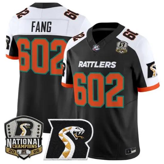 Fang Jersey #602 Arizona Rattlers 2026 National Patch All Stitched by My Store NCAA Football Jerseys
