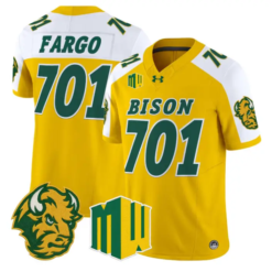 Fargo Jersey #701 North Dakota State Bison 2026 Vapor Limited Stitched by My Store NCAA Football Jerseys