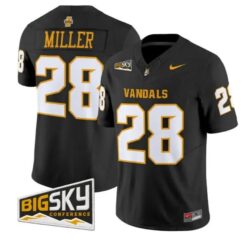 Ferrari Miller #28 Idaho Vandals Jersey 2026 Vapor Limited Stitched by My Store NCAA Football Jerseys