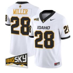Ferrari Miller #28 Idaho Vandals Jersey 2026 Vapor Limited Stitched by My Store NCAA Football Jerseys