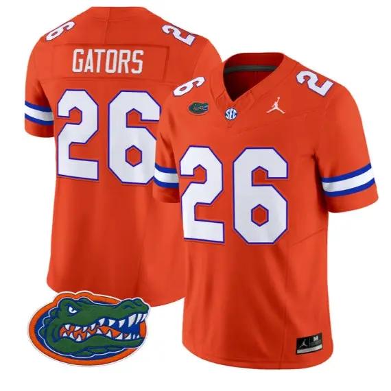 Gators #26 Florida Gators Jersey 2026 Vapor Limited All Stitched by My Store NCAA Football Jerseys