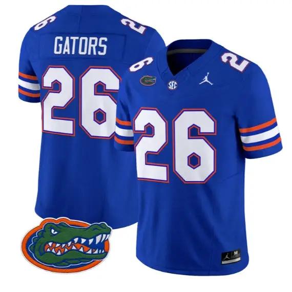 Gators #26 Florida Gators Jersey 2026 Vapor Limited All Stitched by My Store NCAA Football Jerseys