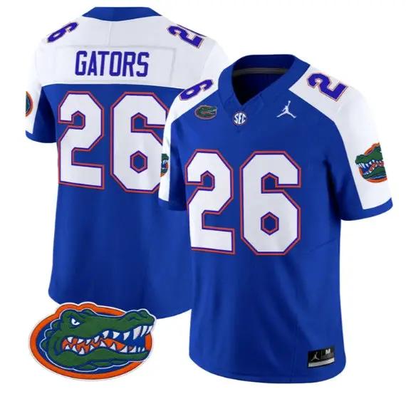 Gators #26 Florida Gators Jersey 2026 Vapor Limited All Stitched by My Store NCAA Football Jerseys
