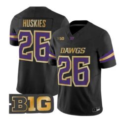 Huskies Dawgs #26 Washington Huskies Jersey 2026 Unleash the Dawgs All Stitched by My Store NCAA Football Jerseys