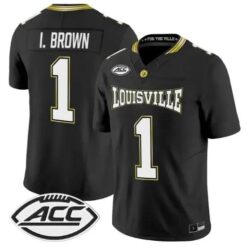 Isaac Brown Jersey #1 Louisville Cardinals 2026 For The Ville Vapor All Stitched by My Store NCAA Football Jerseys