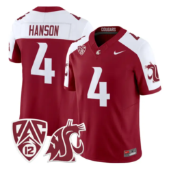 Jason Hanson Jersey #4 Washington State Cougars 2026 Vapor Stitched by My Store NCAA Football Jerseys