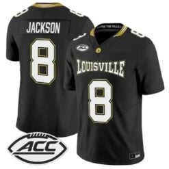 Lamar Jackson Jersey #8 Louisville Cardinals 2026 For The Ville Vapor Stitched by My Store NCAA Football Jerseys