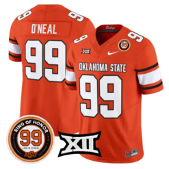 Leslie O'neal Jersey #99 Oklahoma State 2026 Leslie O'neal Stitched by My Store NCAA Football Jerseys