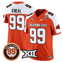 Leslie O'neal Jersey #99 Oklahoma State 2026 Leslie O'neal Stitched by My Store NCAA Football Jerseys
