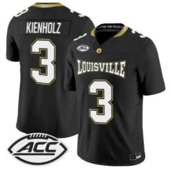 Lincoln Kienholz Jersey #3 Louisville Cardinals 2026 For The Ville All Stitched by My Store NCAA Football Jerseys